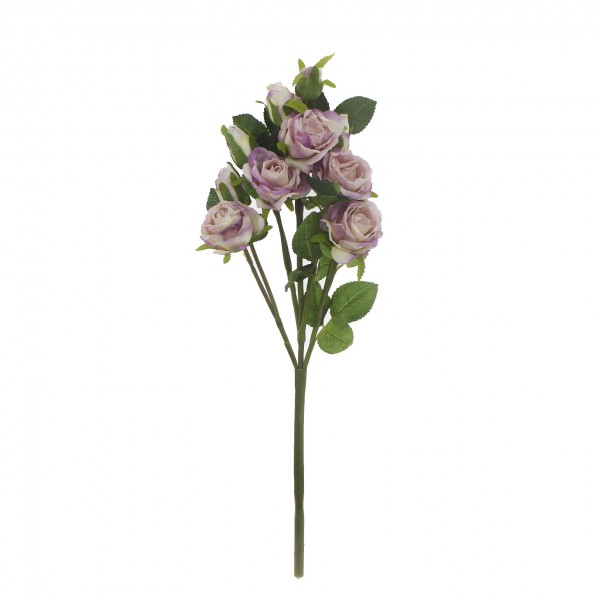 1 Demet 50cm Yapay Çiçek 5 Dallı Gül