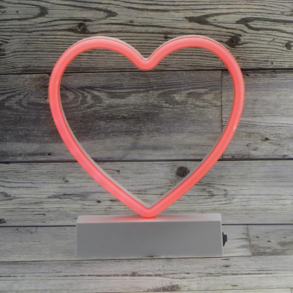 18cm Neon Led Kalp Aydınlatma