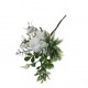 23cm Dal Çiçek Beyaz Kokinalı Yılbaşı Çiçeği 1 Adet
