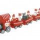 23X7cm Ahşap Yılbaşı Tren Kırmızı