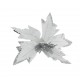 25cm Atatürk Çiçeği Kumaş Çiçek Ponsetya Beyaz 1 Adet