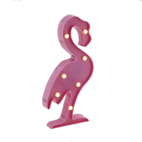 30cm Led Işıklı Plastik Flamingo Gece Lambası