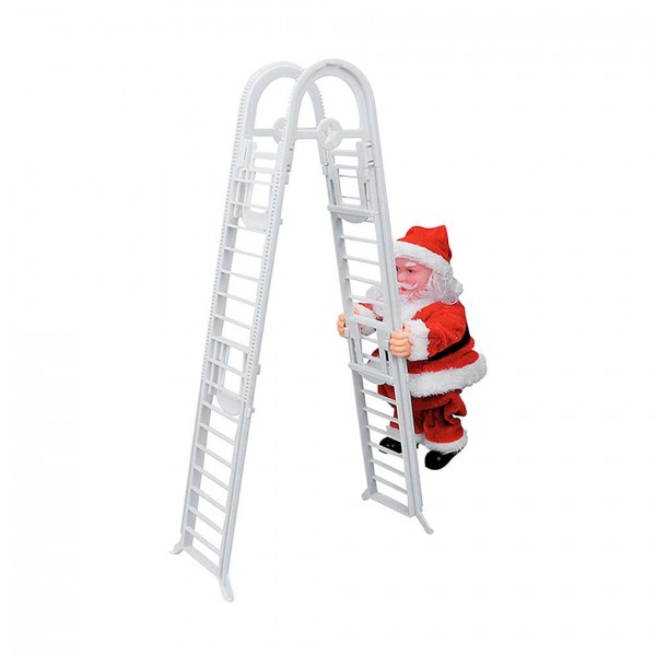 40cm Merdivende Noel Baba Hareketli Pilli