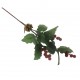 50x25cm Berry Kokina Yapraklı Yılbaşı Yapay Çiçeği
